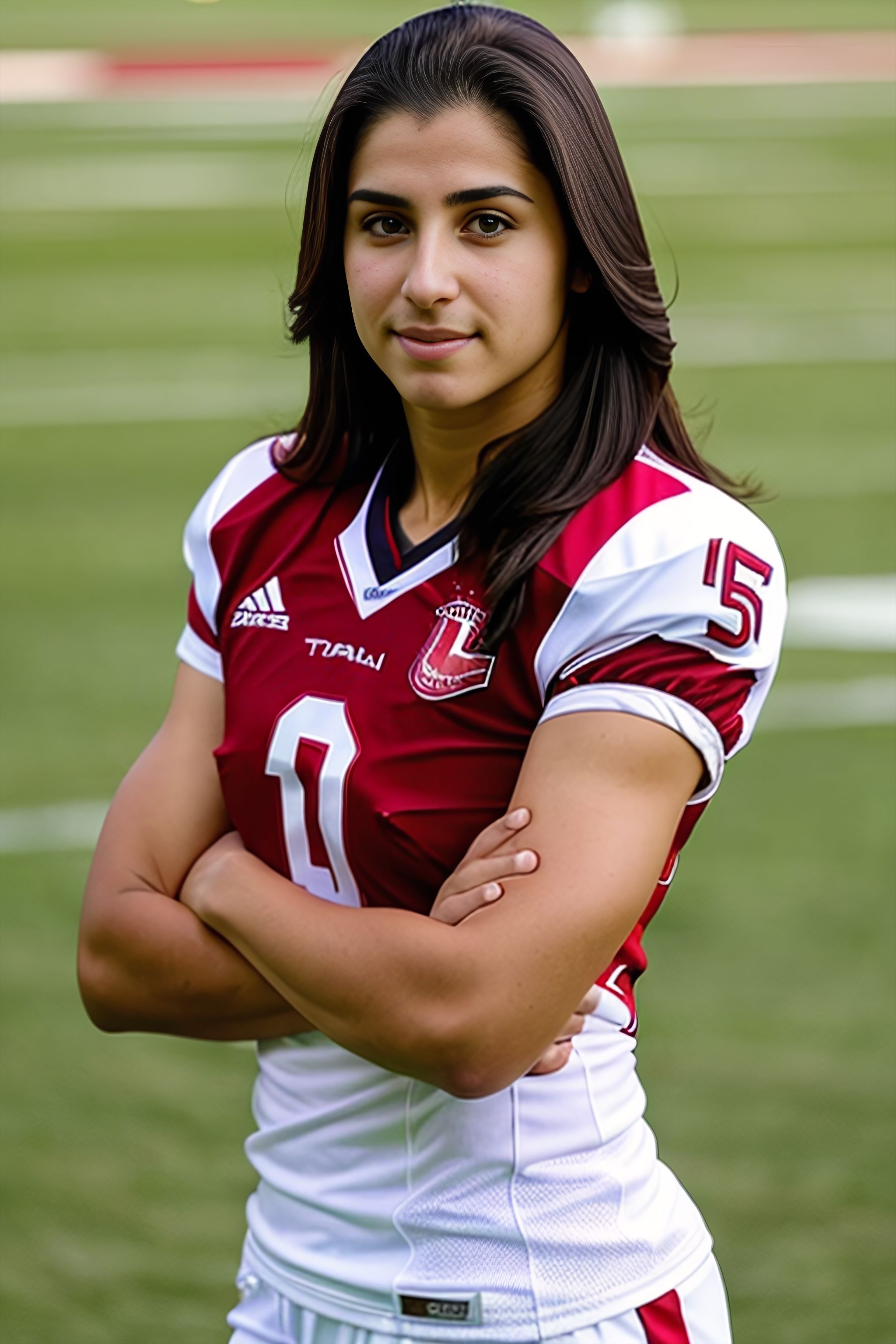 Portrait generated with Stable Diffusion.